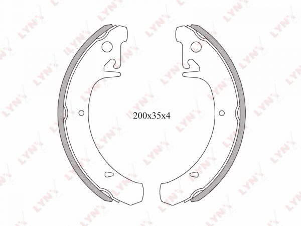 Задние тормозные колодки 2108 LYNX